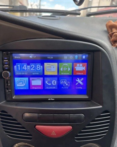 Multimídia 7pol 2din Mp5 Touch Screen Mirrorlink + Camera Ré + Frete Grátis