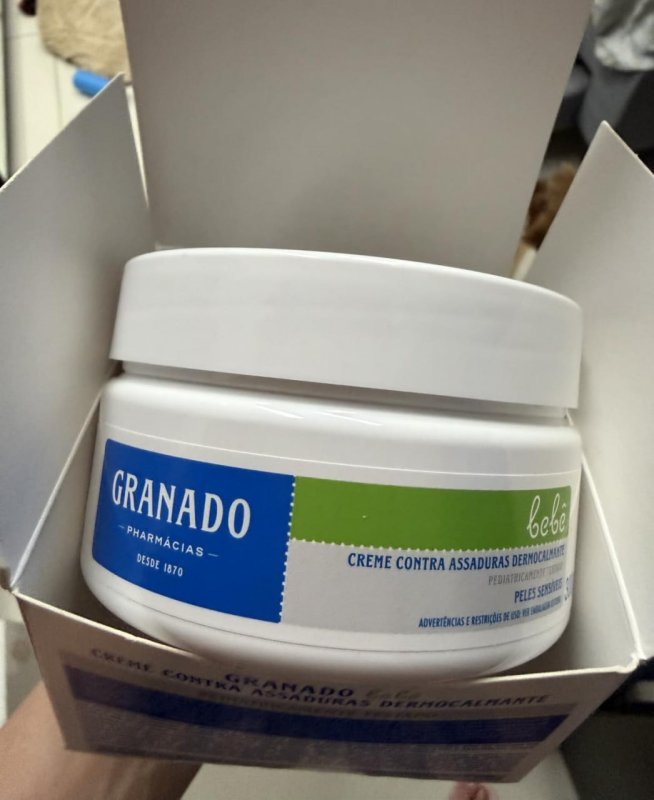 Granado Creme Assaduras Dermocalmante Bebê, Peles Sensíveis, 300g