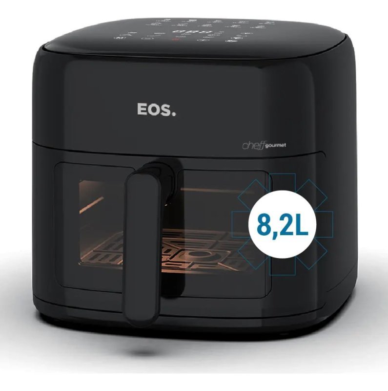 Fritadeira Air Fryer EOS Family 8,2L Digital EAF80P Preto