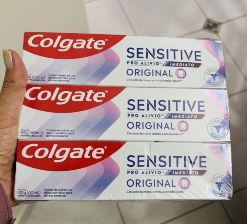 Colgate Sensitive Pro Alívio Imediato Creme Dental 3x90g + Frete Grátis