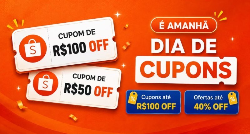 Dia de Cupons Shopee, Começa Meia Noite
