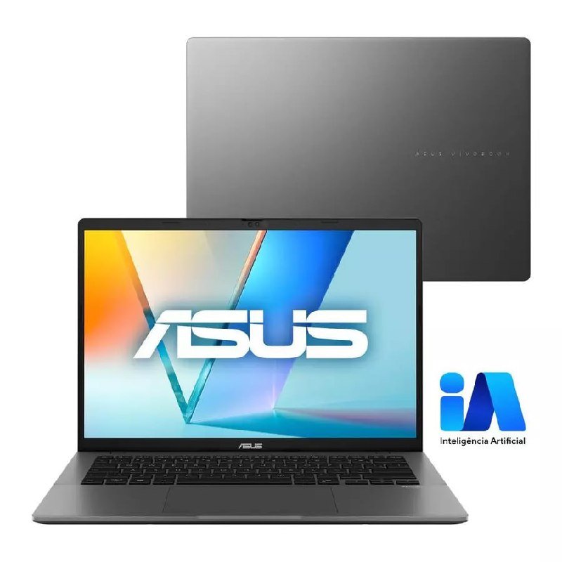 ASUS Vivobook S14 S3407CA Intel Core Ultra 5 225H 16GB RAM 512GB SSD Linux KeepOS Tela 14” Led FHD