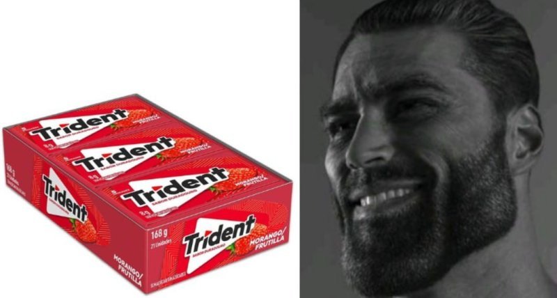 Cx Chiclete Trident Morango Sem Açúcar 21 un. 8g