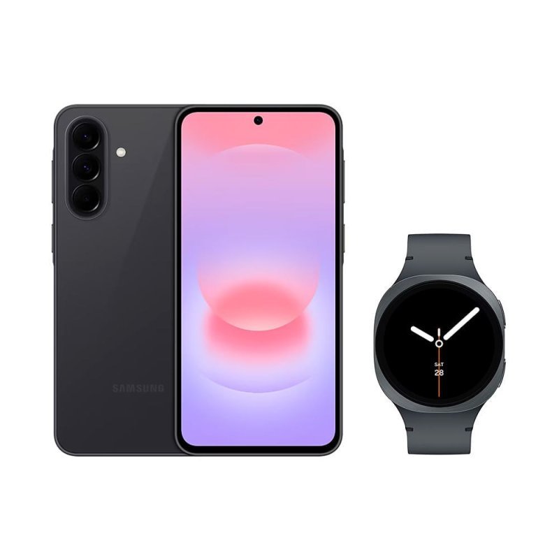 Galaxy A37 5G (128GB) - Preto + Galaxy Watch8 BT 40mm - Grafite