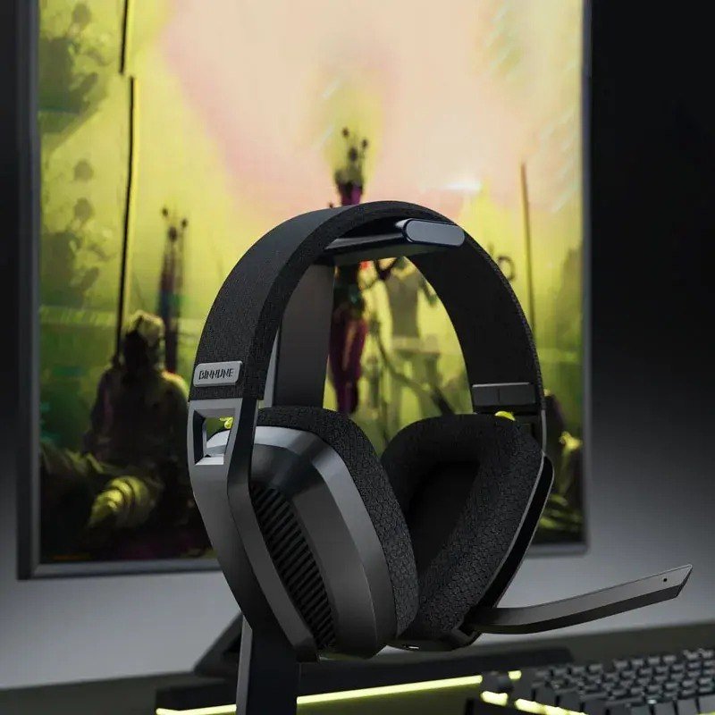 Headset Gamer Sem Fio Binnune Bw06 (Preto)