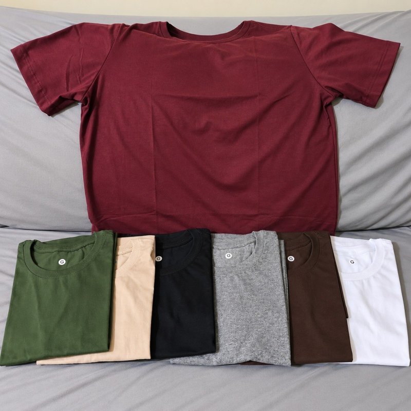 Kit 7 Camisetas Básica Masculina Algodão Fio 30.1 Premium + Frete Grátis