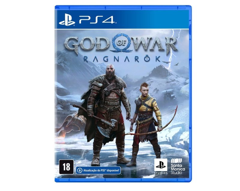 Jogo God of War Ragnarök, Mídia Física, PS4