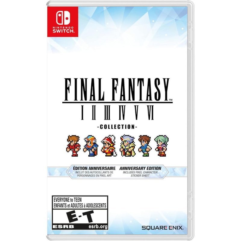 Final Fantasy I-VI Pixel Remaster Collection Anniversary Edition Switch Midia Fisica