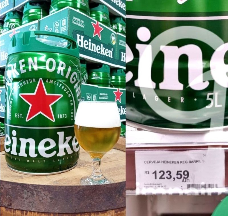 Cerveja Heineken Barril 5L