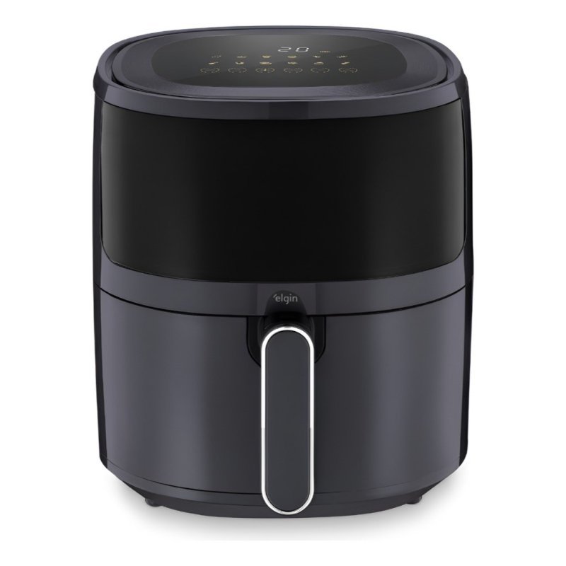 Fritadeira Elétrica Visio Fry Elgin 5L 1700w Air Fryer Digital Cinza