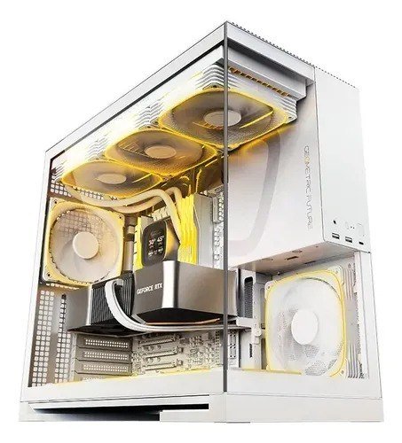 Gabinete Gamer Geometric Future Model 5 Branco
