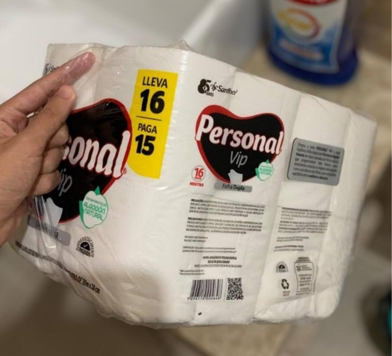 Papel Higiênico Vip Folha Dupla, 16 Unidades