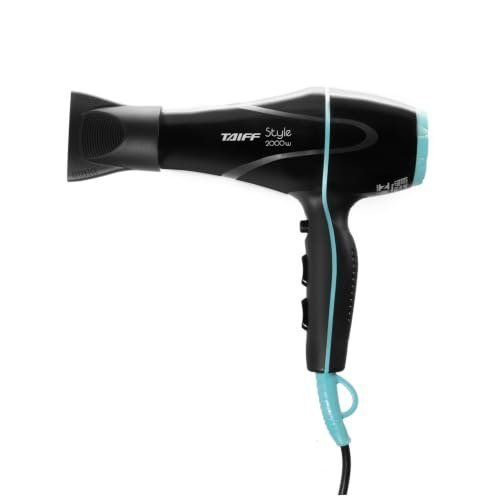 Secador Taiff Style 334 2000W 220V, Preto – Difusor e Concentrador Inclusos