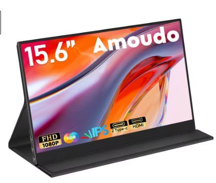 Monitor portátil Amoudo 15.6 1920x1080p display móvel ips