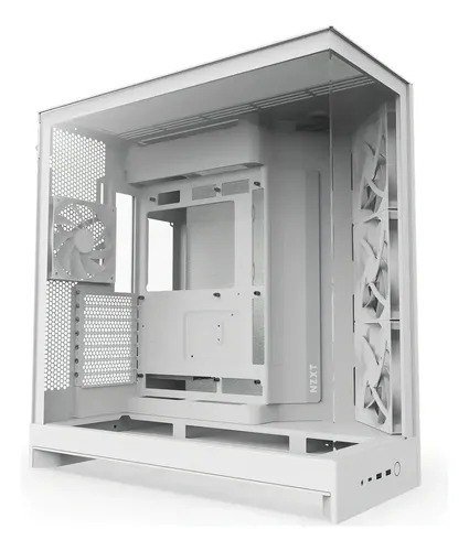 Gabinete Nzxt H9 Flow Branco Com 4 Fans