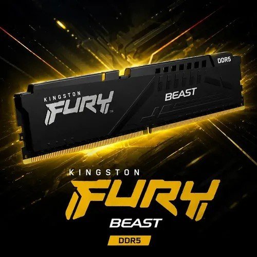 Memória Kingston Fury Beast Ddr5 16GB 5200mhz Kf552c40bb-16
