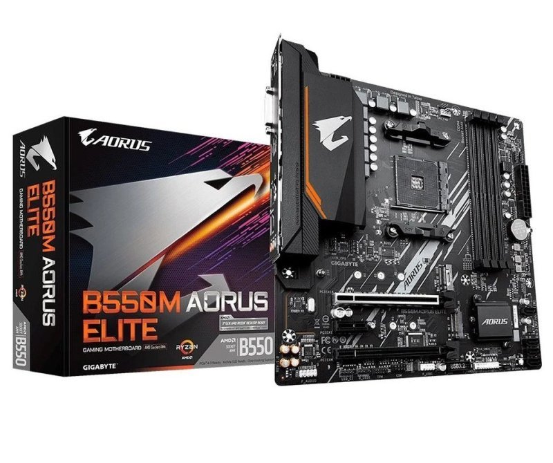 Placa Mãe AORUS ELITE AMD AM4 Gigabyte B550M