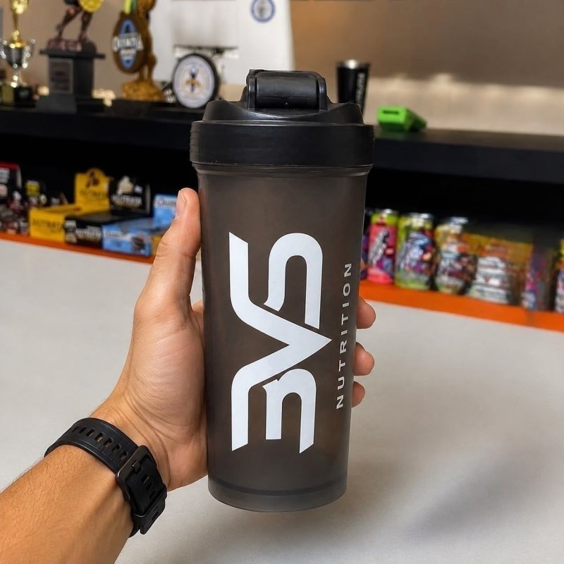 COQUETELEIRA / SHAKER Preta - Academia 600ml - 3VS Nutrition