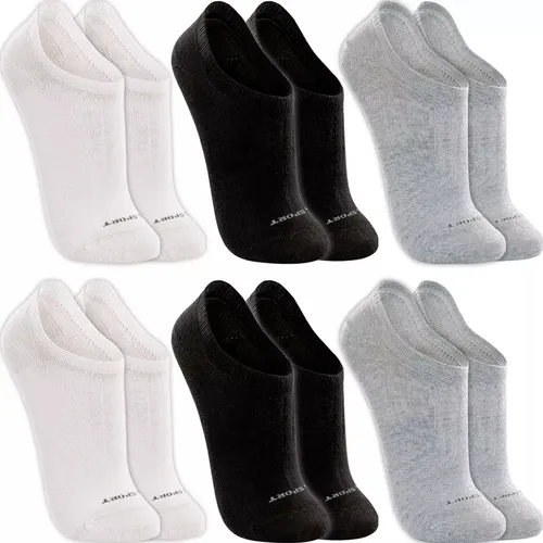 Kit 6 Pares Meias Lupo Sapatilha Invisível Sport Original
