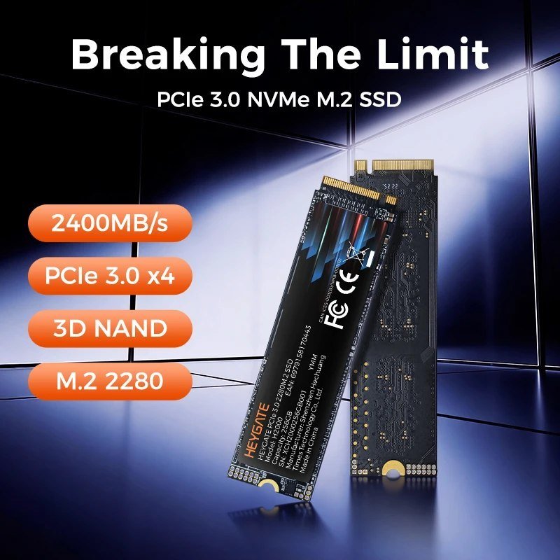 Ssd Nvme Heygate 512Gb Gen3 2000 Mb/S