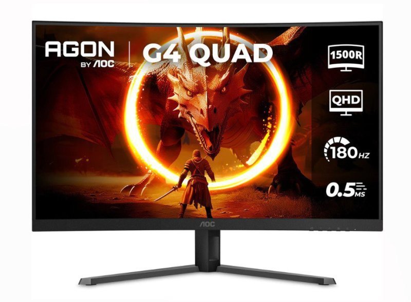 Monitor Gamer Curvo AOC AGON QUAD 32" 180Hz 0,5ms
