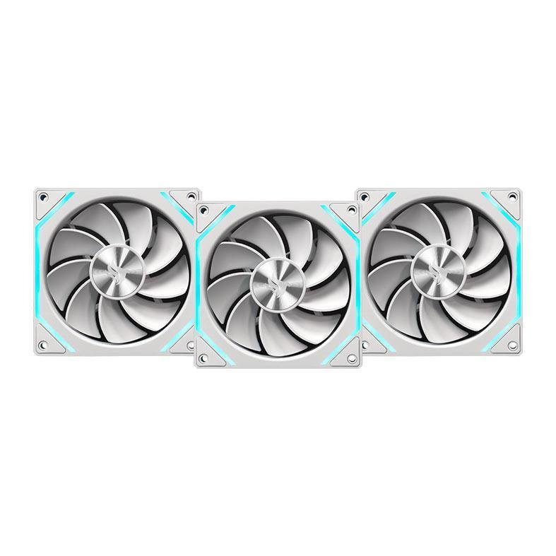 Kit Ventoinha Pichau Ventus NX Reverse, ARGB, 3x120mm, Branco, PCH-VTNXR3-WH01