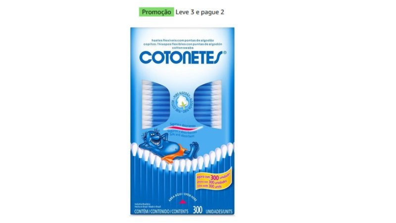 Cotonetes Hastes Flexíveis 300 un.