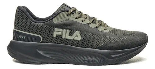 Tênis Fila Masculino Spry Esportivo Treino Corrida Academia Oliva/verde/preto Mesh 41
