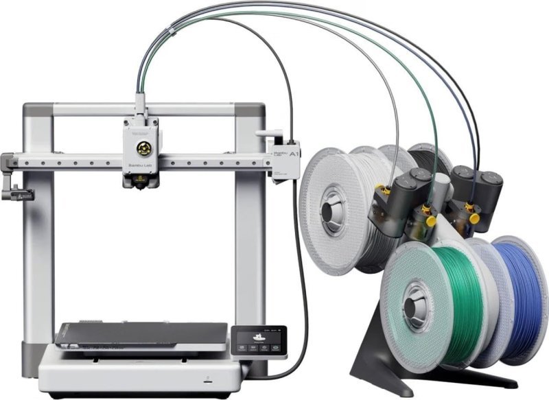 Impressora 3D Bambu Lab A1 + AMS Lite (Combo) - A1C, Bivolt + Frete Grátis