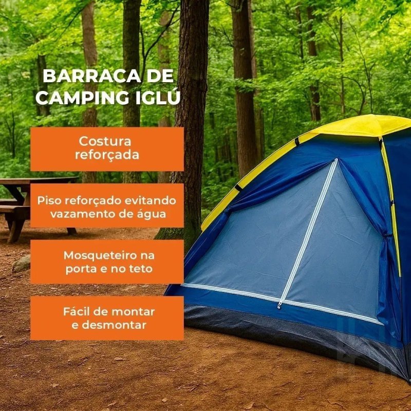 Barraca Para Até 4 Pessoas Camping Iglu Homefy