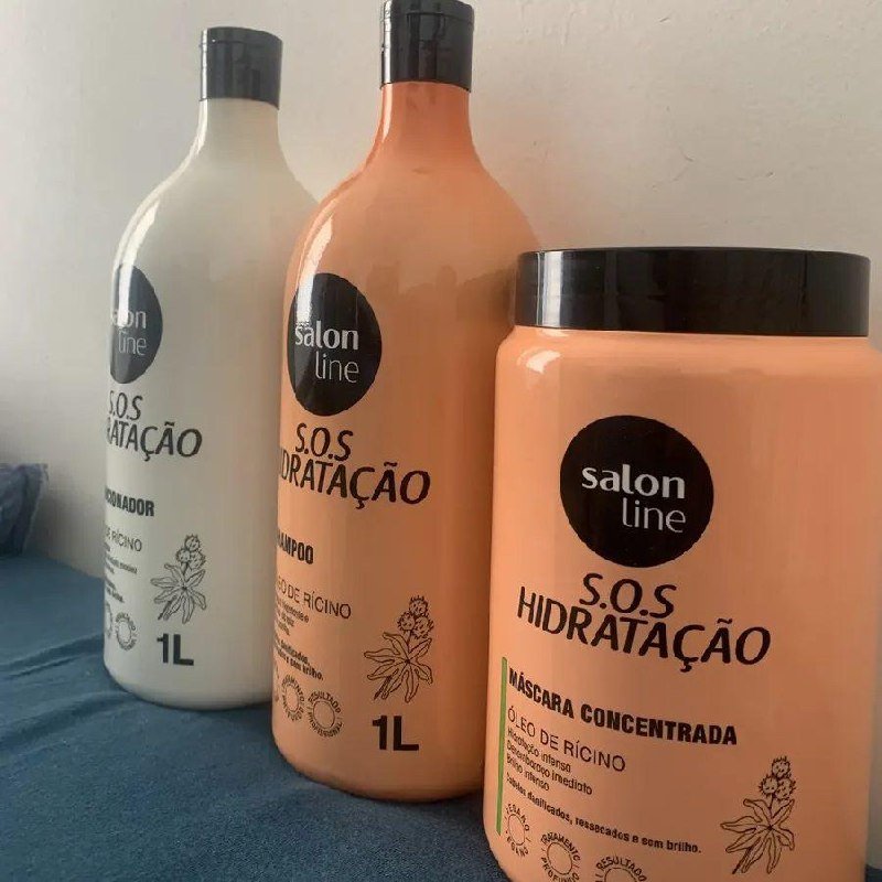Kit Shampoo E Condicionador 1l + Máscara 1kg Sos Hidratação