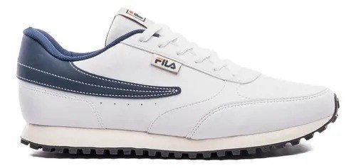 Tênis Fila Renno Classic Sl Masculino Leve Confortável Branco/marinho/vermelho