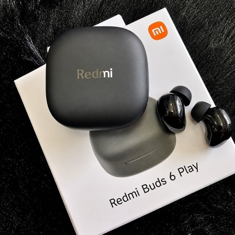 Fone de Ouvido Bluetooth Redmi Buds 6 Play Xiaomi Sem Fio Preto
