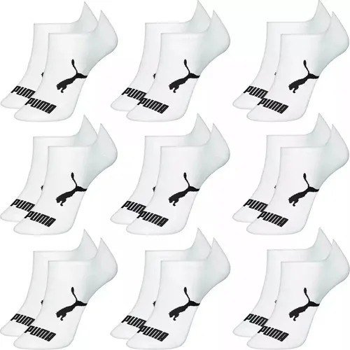 Kit 9 Pares Meias Puma Sapatilha Cano Baixo Algodão Original