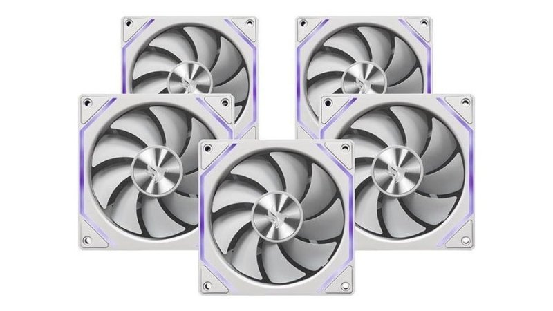 Kit Ventoinha Pichau Ventus Nx, Argb, 5x120mm, Branco, Pch-Vtnx5-Wh01