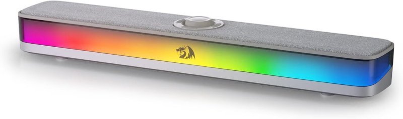 Soundbar Gamer Redragon Neo GS515G RGB Bluetooth USB-C 2x5W RMS Cinza
