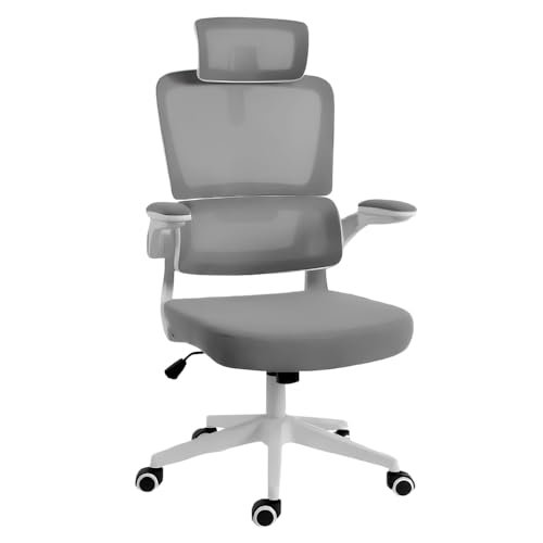 CADEIRA REDRAGON OFFICE HELA CINZA/BRANCO C214-W