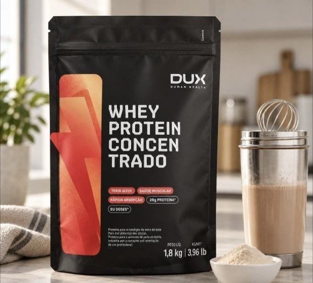 Whey Protein Concentrado - 1,8 Kg Dux Nutrition Sabor Baunilha