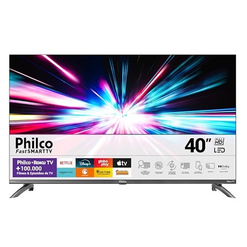 Smart TV 40” Philco Roku TV LED Dolby Audio PTV40M9GR2CGB