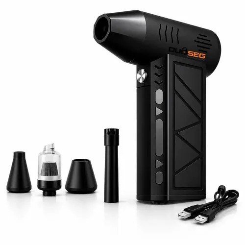 Mini Soprador Ar Turbo 130000RPM Sem Fio Recarregável USB Jato Super Forte 3 Velocidades