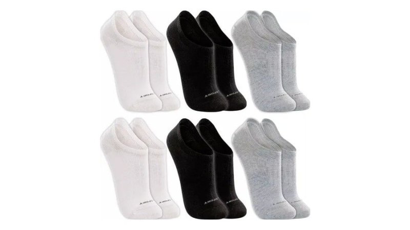 Kit 6 Pares Meias Lupo Sapatilha Invisível Sport Original (4 cores)