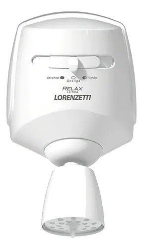 Chuveiro elétrico de parede Lorenzetti Relax Ultra branco 5500W