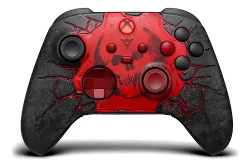 Controle Sem Fio Xbox Series Edição Gears Of Wars E-day Vermelho