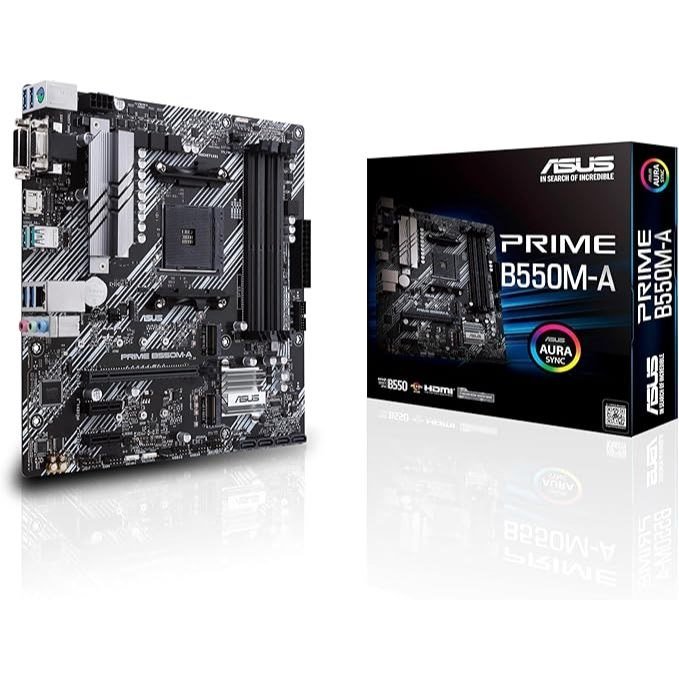 Placa mãe ASUS Prime B550M-A AMD B550 soquete AM4 Micro ATX DDR4-SDRAM