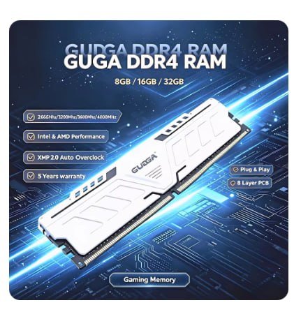 Memória Ram Gudga Ddr4 3200MHz