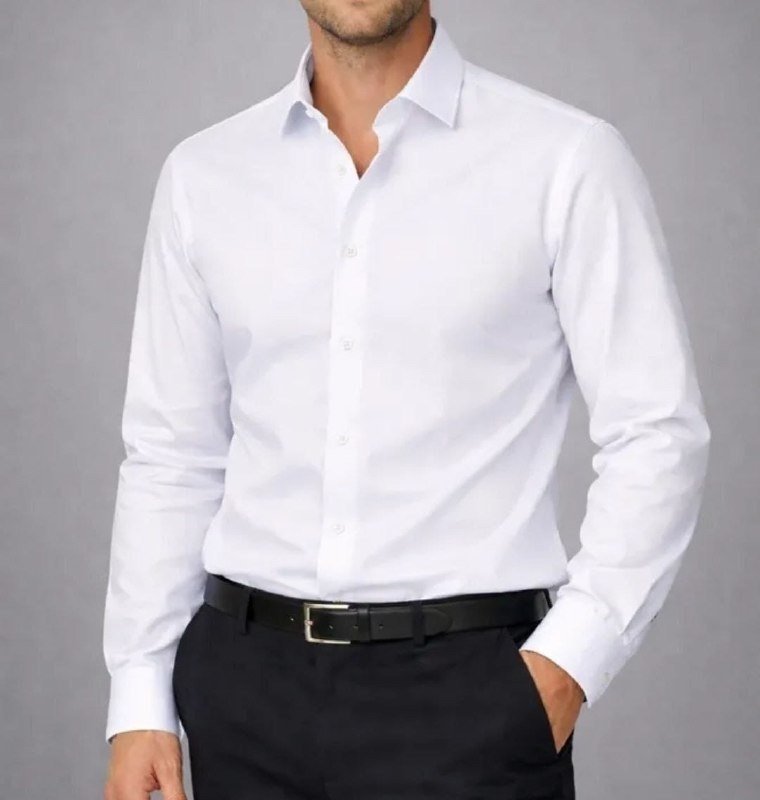 Camisa Social Masculina Manga Longa Slim Fit Algodão + Frete Grátis