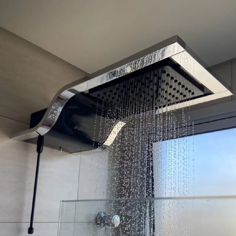 Chuveiro elétrico de parede Fame DUCHA INTENSE preto 7.8kW