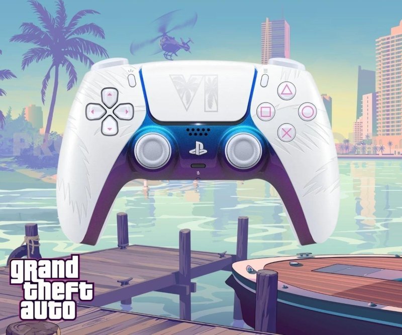Pré-Venda Controle Sem Fio DualSense Edição Grand Theft Auto VI White Edition