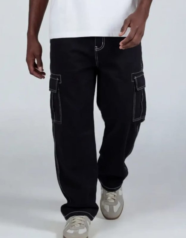 Calça Cargo Premium Masculina Sarja 100% Algodão