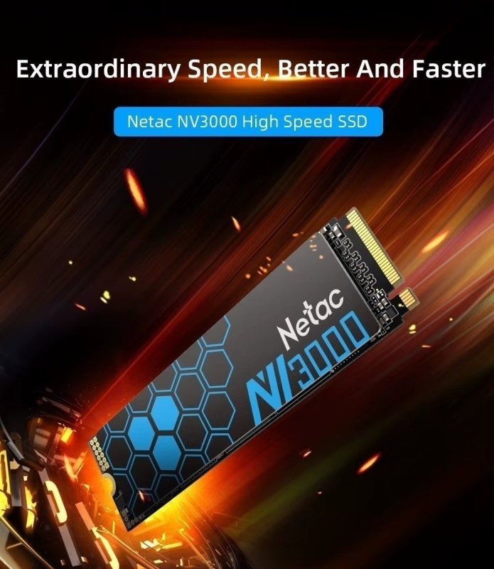 Netac SSD 500GB NVMe M.2 3500MBs